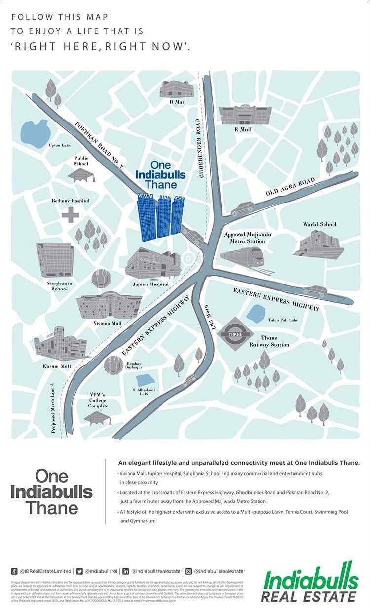An elegant lifestyle and unparalleled connectivity meet at One Indiabulls Thane in Mumbai
